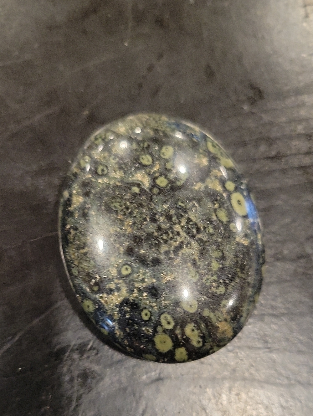 Kambaba Jasper Crystal Palm Stone